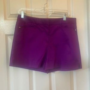 WHBM coastal stretch shorts fuchsia color size 8 worn once.